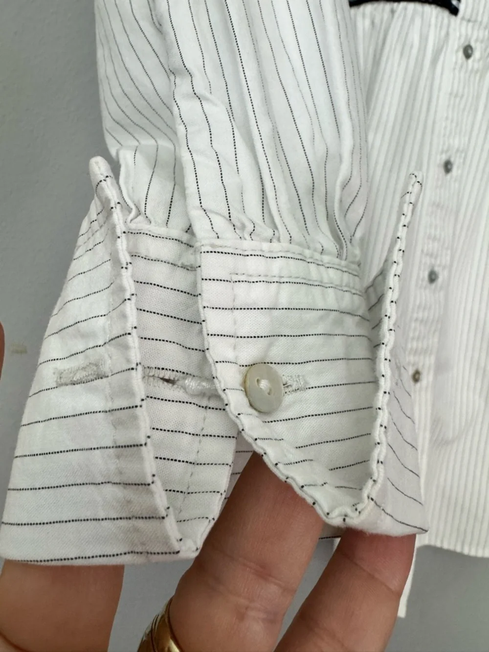 Free People Shirt Womens 0 White Tunic Button Front Top Boho Cottage Prairie